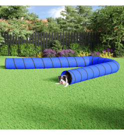 Tunnel pour chien bleu Ø 55x1000 cm polyester