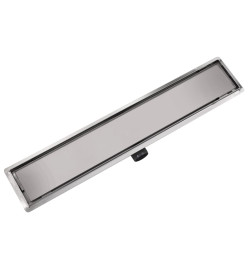 Drain de douche linéaire 730 x 140 mm Acier inoxydable