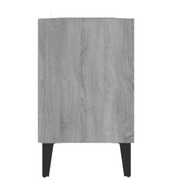 Meuble TV avec pieds en métal Sonoma gris 103,5x30x50 cm