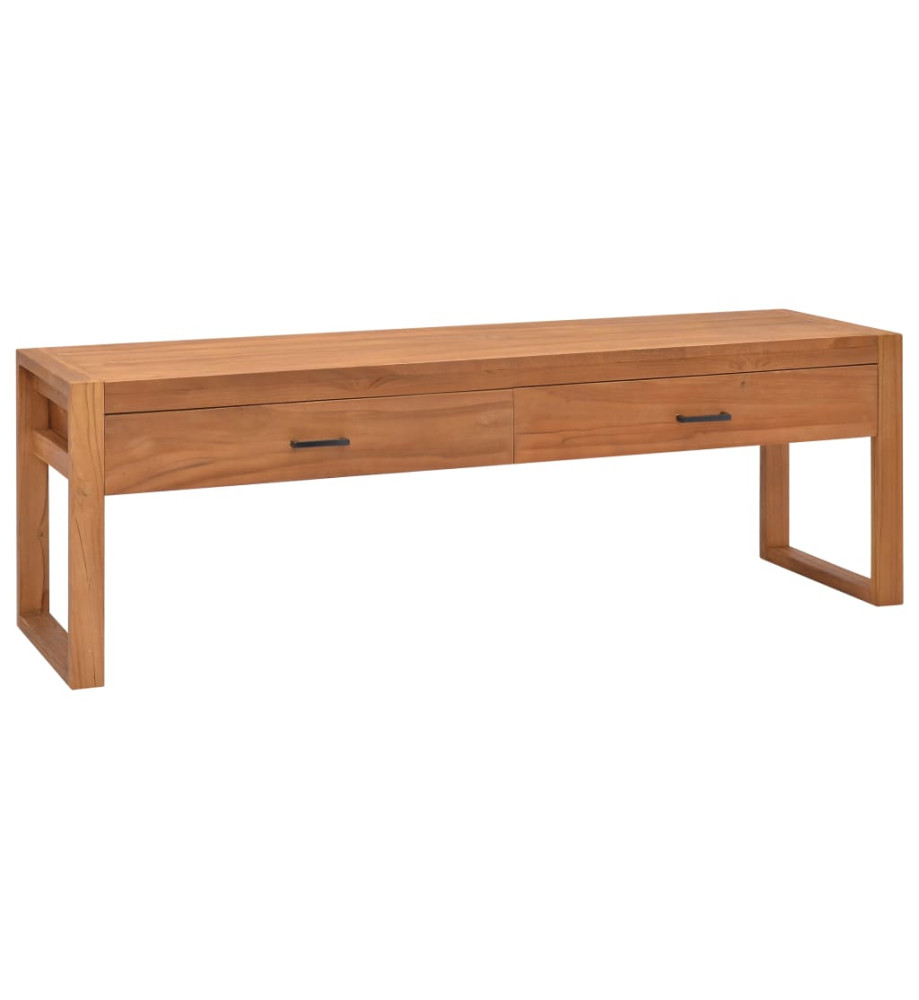 Meuble TV 120x40x45 cm Bois de teck solide