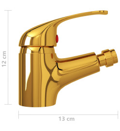 Mitigeur de bidet de salle de bain Doré 13x12 cm