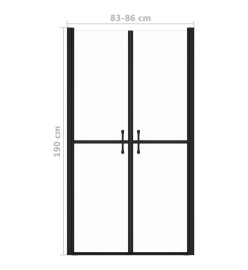 Porte de douche ESG transparent (83-86)x190 cm