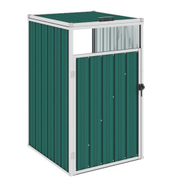 Abri de poubelle Vert 72x81x121 cm Acier