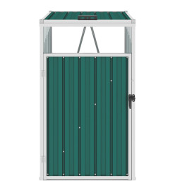 Abri de poubelle Vert 72x81x121 cm Acier