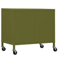 Armoire de rangement Vert olive 60x35x56 cm Acier