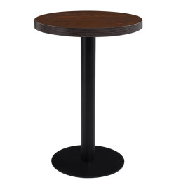 Table de bistro Marron foncé 60 cm MDF