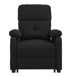 Fauteuil électrique de massage Noir Tissu