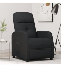 Fauteuil inclinable électrique Noir Tissu