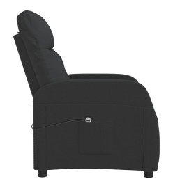 Fauteuil inclinable électrique Noir Tissu