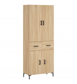 Buffet haut Chêne sonoma 69,5x34x180 cm Bois d'ingénierie