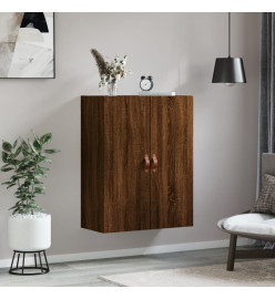 Armoire murale chêne marron 69,5x34x90 cm