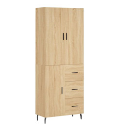 Buffet haut Chêne sonoma 69,5x34x180 cm Bois d'ingénierie