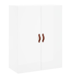 Armoire murale blanc brillant 69,5x34x90 cm