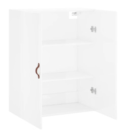 Armoire murale blanc brillant 69,5x34x90 cm