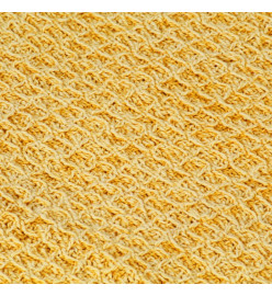 Couverture en coton 160 x 210 cm Jaune moutarde