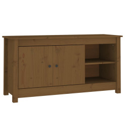 Meuble TV Marron miel 103x36,5x52 cm Bois de pin massif