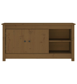 Meuble TV Marron miel 103x36,5x52 cm Bois de pin massif