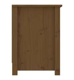 Meuble TV Marron miel 103x36,5x52 cm Bois de pin massif