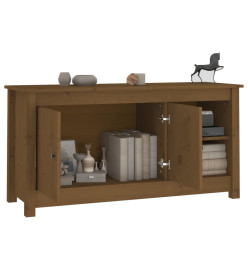 Meuble TV Marron miel 103x36,5x52 cm Bois de pin massif