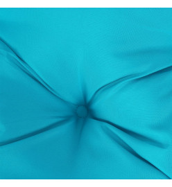 Coussin de palette turquoise 80x80x12 cm tissu