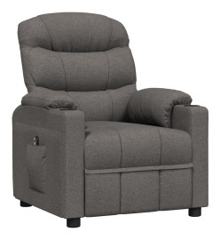 Fauteuil inclinable électrique Gris foncé Tissu