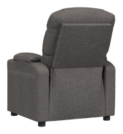 Fauteuil inclinable électrique Gris foncé Tissu