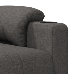 Fauteuil inclinable électrique Gris foncé Tissu