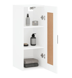 Armoire murale blanc 34,5x34x90 cm bois d'ingénierie