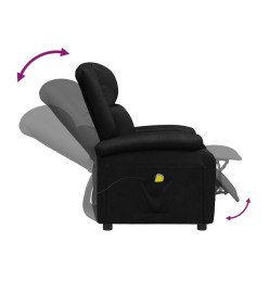 Fauteuil de massage Noir Similicuir