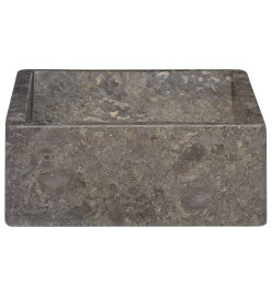 Lavabo 45x30x12 cm marbre gris brillant