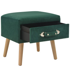 Table de chevet Vert 40x35x40 cm Velours