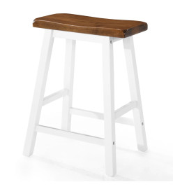 Table et tabouret de bar 5 pcs Bois massif