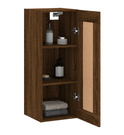 Armoire murale chêne marron 34,5x34x90 cm bois d'ingénierie