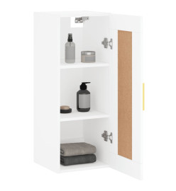 Armoire murale blanc 34,5x34x90 cm bois d'ingénierie