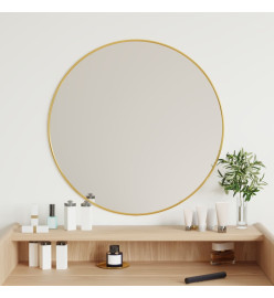 Miroir mural Doré Ø 60 cm Rond