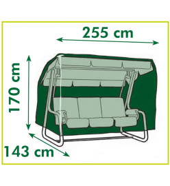 Nature Housse de mobilier de jardin pour balançoires 255x170x143 cm