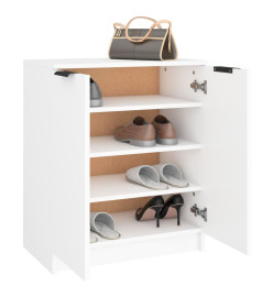 Armoire à chaussures Blanc 59x35x70 cm Bois d'ingénierie