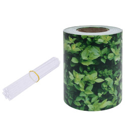 Écran d'intimité de jardin PVC 35x0,19 m Vert