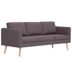 Ensemble de canapé 2 pcs Tissu Taupe