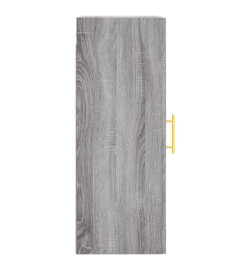 Armoire murale sonoma gris 34,5x34x90 cm bois d'ingénierie