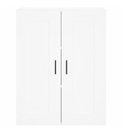 Armoires murales 2 pcs blanc bois d'ingénierie