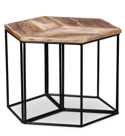 Table basse Bois de manguier massif 56x48x40 cm