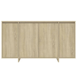 Buffet chêne sonoma 135x41x75 cm bois d'ingénierie