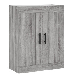 Armoire murale sonoma gris 69,5x34x90 cm bois d'ingénierie