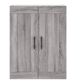 Armoire murale sonoma gris 69,5x34x90 cm bois d'ingénierie