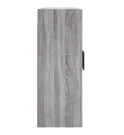 Armoire murale sonoma gris 69,5x34x90 cm bois d'ingénierie