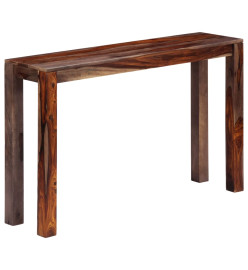 Table console Gris 120x30x76 cm Bois de Sesham massif