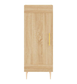 Buffet haut Chêne sonoma 34,5x34x180 cm Bois d'ingénierie