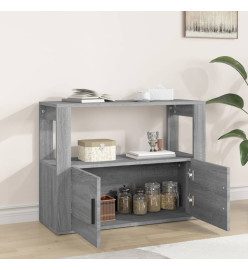 Buffet Sonoma gris 80x30x60 cm Bois d'ingénierie