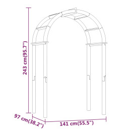 Arche 141x97x243 cm Bois de pin massif imprégné